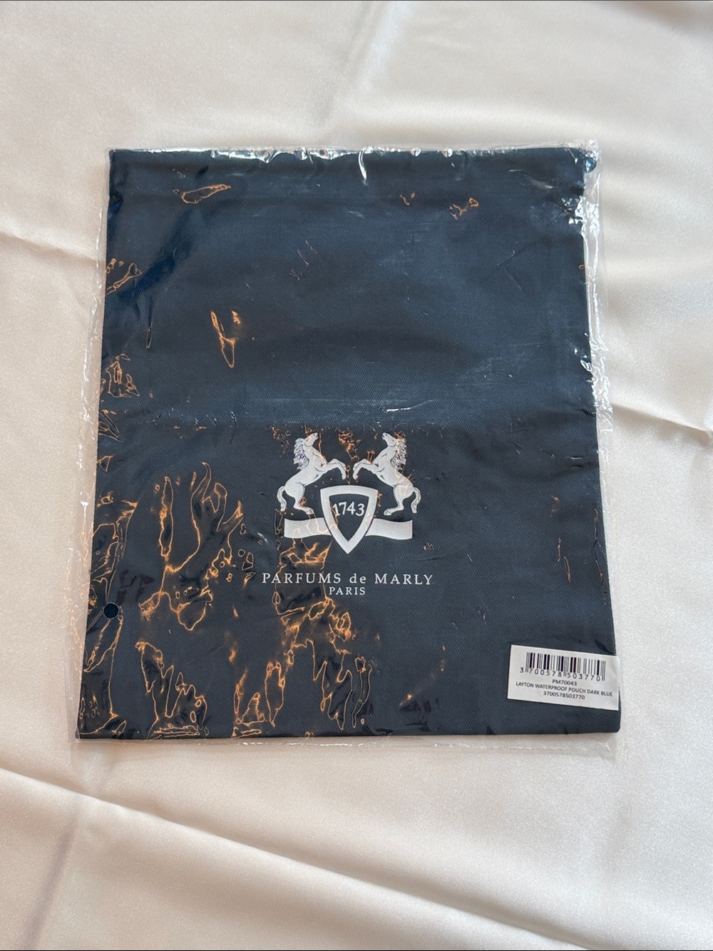 Parfums de Marly Layton Waterproof Pouch Dark Blue New Sealed